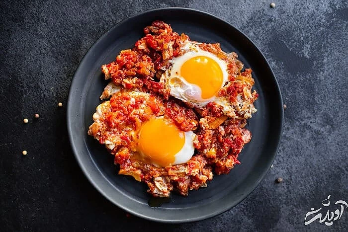 طرز تهیه تونسی شاک شوکا املت تونسی شاک شوکا